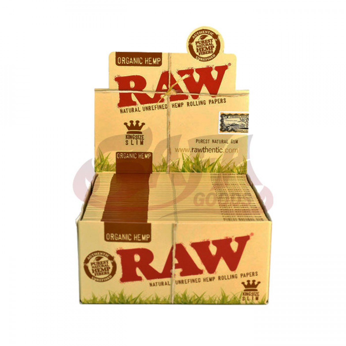 Raw Organic (King Size Slim) Hemp Rolling Papers - 50PC Box